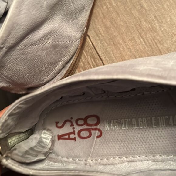 A.S.98 boho flat sandals with zipper